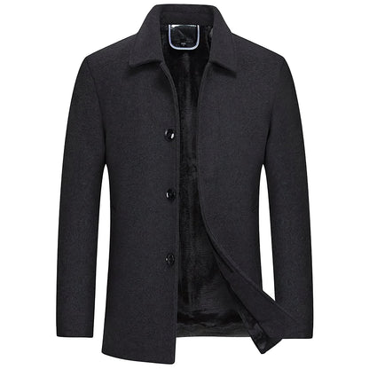 Brannik Denmark Short Wool Overcoat