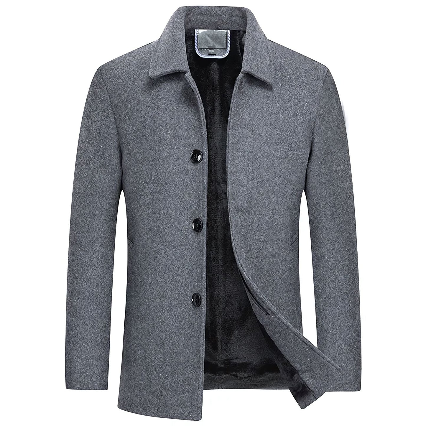 Brannik Denmark Short Wool Overcoat