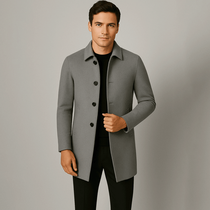 Brannik Denmark Short Wool Overcoat